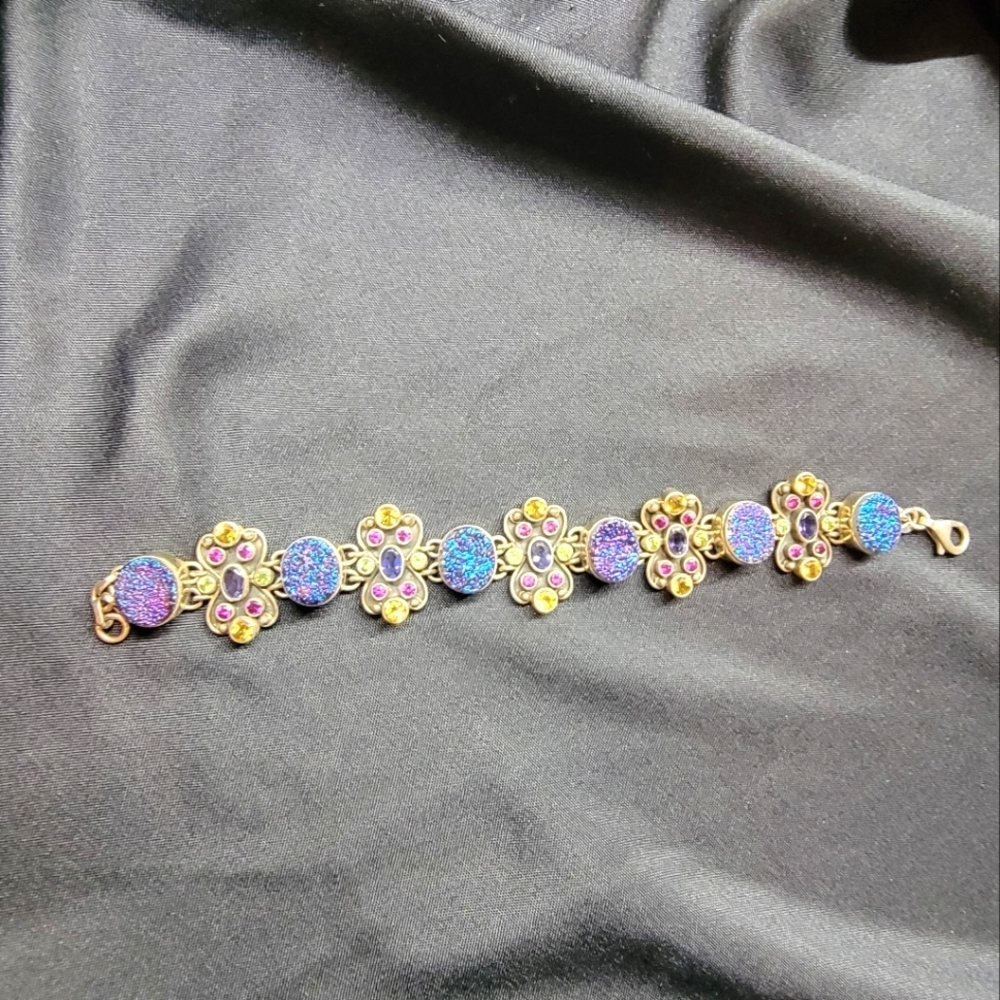 Sterling Silver Multi-Gemstone Bracelet